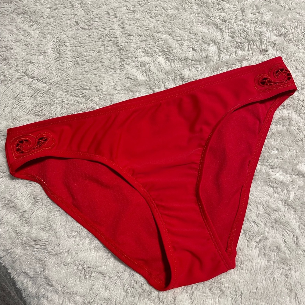 Time And Tru Eyelet Detail Bikini Swim Bottoms